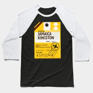 Jamaica Kingston travel ticket, Baseball T-Shirt